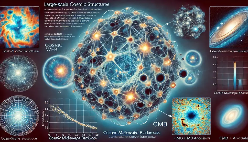 Connections between large-scale structures and CMB anomalies