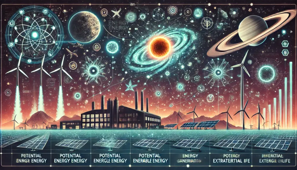 The potential energy management systems of extraterrestrial life. Illustrating efficient use of renewable energy in various scenarios.