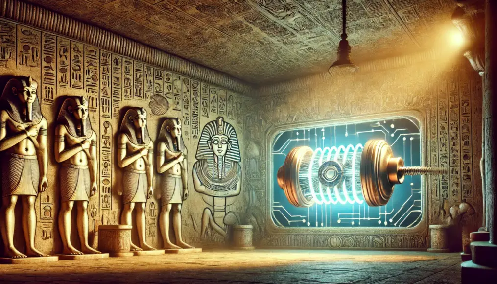 A strange object depicted in ancient Egyptian reliefs resembling modern technology