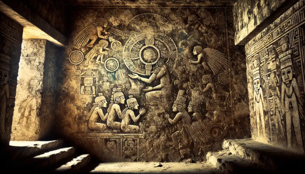 A mysterious wall painting hinting at connections between aliens and the Maya civilization