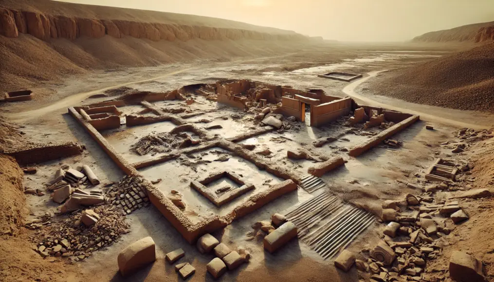 Traces of melted building materials found in the ruins of Mohenjo-daro