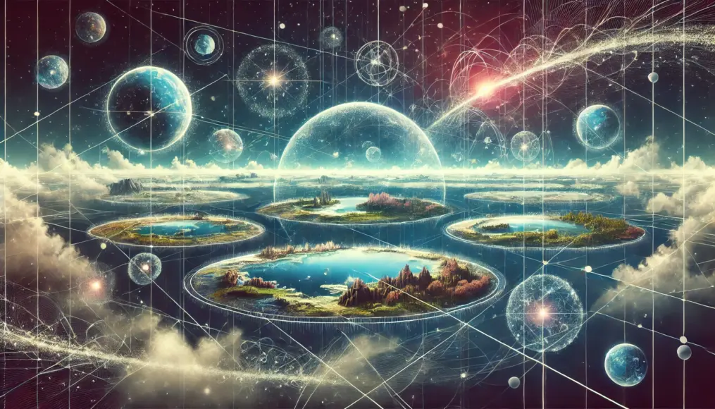 An image of the many-worlds theory and parallel worlds