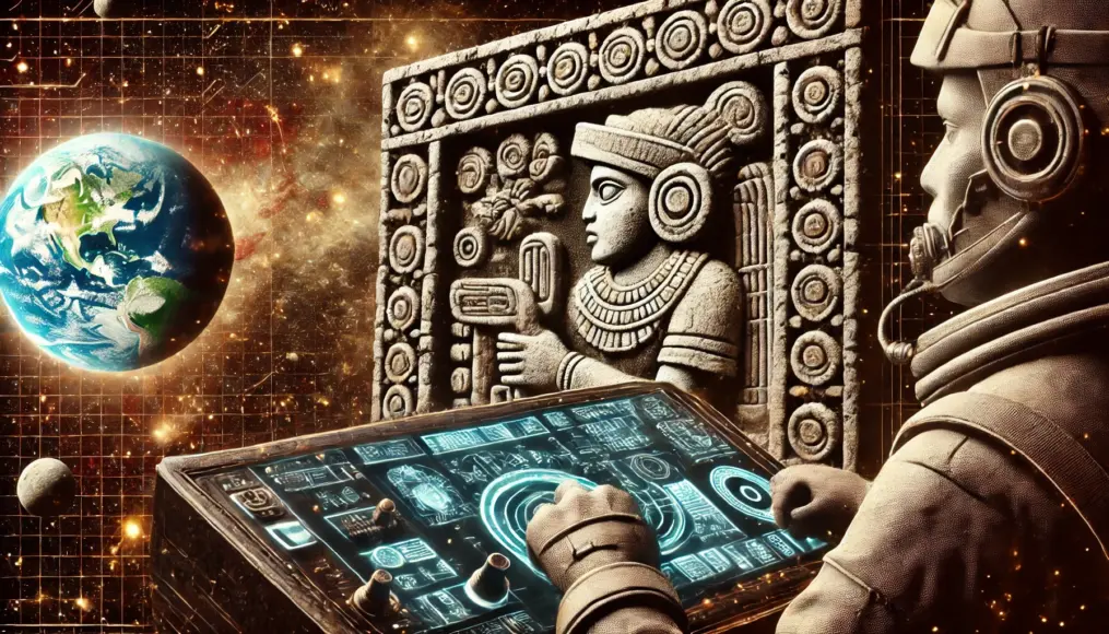 The futuristic design of the Pakal relief, evoking the layout of a spacecraft cockpit