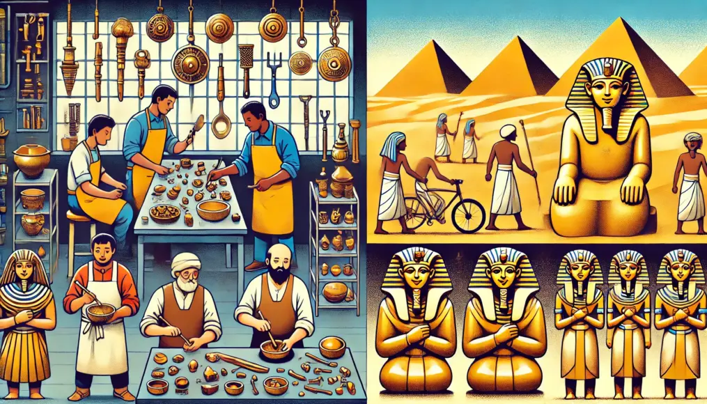 A comparison of metalworking techniques between the Tolima culture and Egyptian civilization